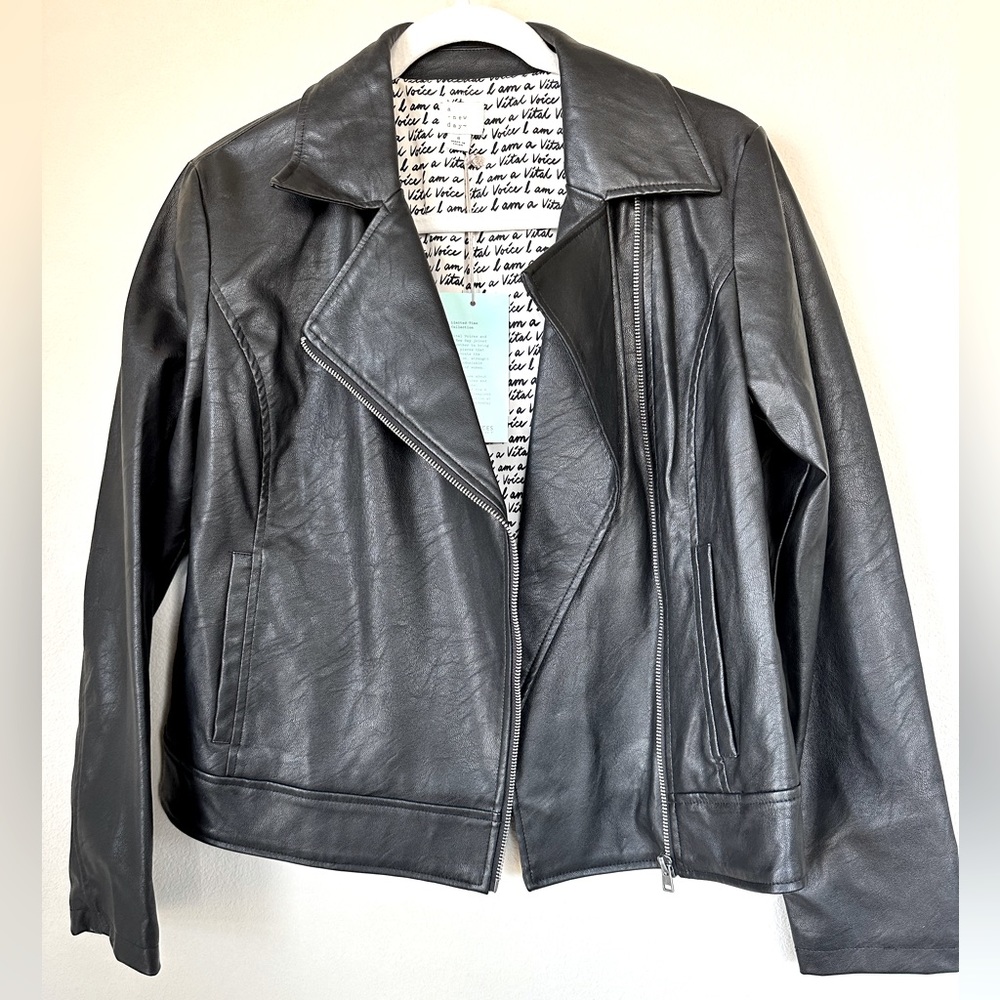 NWT Size Small Vegan Leather Jacket.